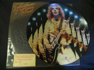 Peter Frampton - " Comes Alive " Lp,  Pic Disc,  Signed,  Rock,  Hard,  Classic,  70 