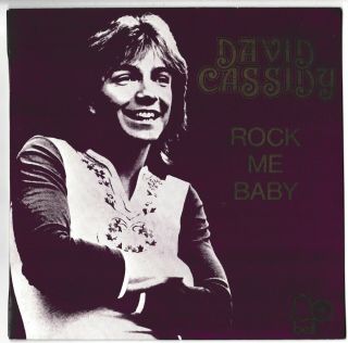 David Cassidy " Rock Me Baby " & " Daydreamer " Eps Plus 1974 Oz Tour Promo Leaflet.