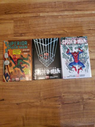 Marvel Superior Spider - Man Ohc Complete 1 2 3 Oop Comics Hardcover