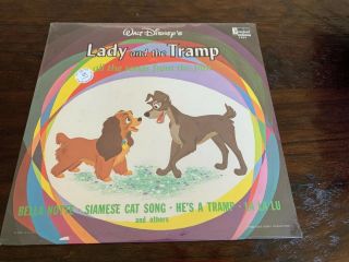 Walt Disney Lady And The Tramp Songs Disneyland 1231 Vinyl Record Lp