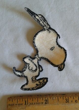 Vintage Snoopy Embroidered Patch Peanuts Gang 3 