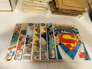 Dc Comics Superman The Man Of Steel 1986 1 - 6,  Complete Mini - Series Set Vf/nm