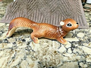 Vintage Ceramic Red Squirrel 7.  25 " Roof Wall Hang Figurine Japan - Vg