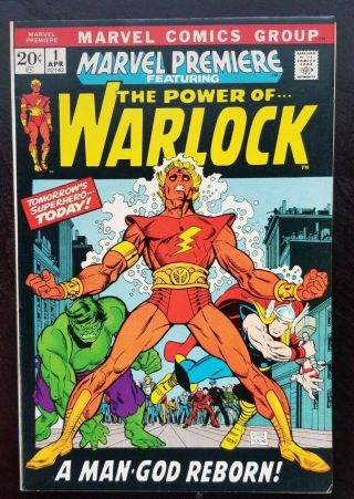 Marvel Premiere 1 Vf,  8.  5 White Pages (origin Of Warlock)