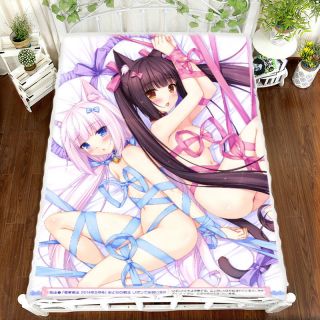 Anime Nekopara Chocolat Vanilla Bed Sheet Double - Bed Cosplay Bedding Cover 28