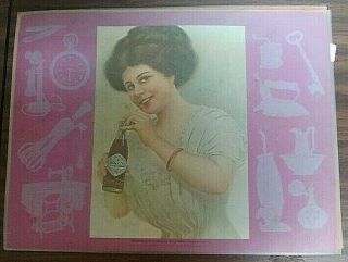 Set of Six Assorted Laminated Coca - Cola Placemats with Vintage Prints 2