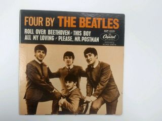 The Beatles “four By The Beatles” 1964 Extended Play 7” Record Vg Cond Usa Rare