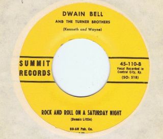 Rockabilly - Dwain Bell - Rock And Roll On A Saturday Night/im Gonna Ride - Us Summit