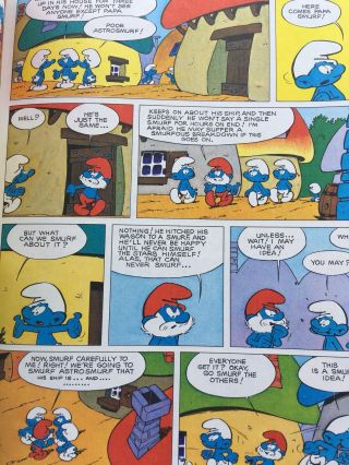 THE ASTROSMURF A Smurf Adventure Comic Book Rare Vintage 1978 First Edition 3