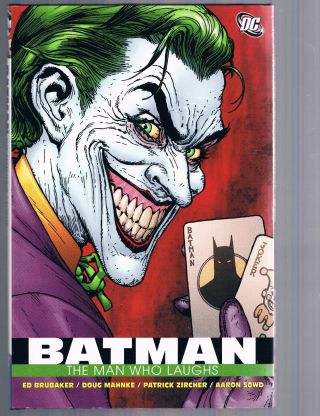Batman Joker: The Man Who Laughs By Ed Brubaker & Doug Mahnke Hc 2008 Dc Comics