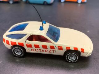 Vintage Siku Porsche 928 Notarz Emergency Ambulance W.  Germany