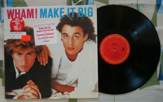 Wham Lp Make It Big 1984 In Shrink W Hype Stickers George Michael M/m -