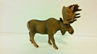 Schleich 2002 Moose Brown Male Bull North American Animal Series Guc