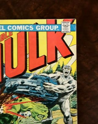 The Incredible Hulk 180 October 1974 Wolverine Cameo Marvel Comics With Stamp 6