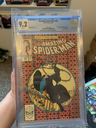 The Spider - Man 300 (may 1988,  Marvel) Cgc 9.  2 White Pages Ships Fast