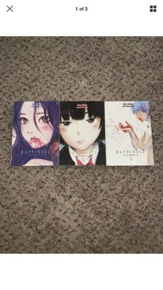 Happiness Manga Volumes 1 - 3 English