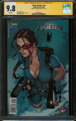 Tomb Raider 33 Cgc Ss 9.  8 Nm/mt Signed By Adam Hughes (image Comics)