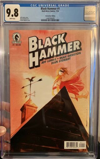 Black Hammer 1 Cgc 9.  8 Jeff Lemire Dark Horse Sdcc Variant Ltd 500.  Optioned