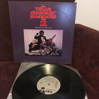 Texas Chainsaw Massacre Part 2 Vinyl Lp Soundtrack (1986) Irs Records,  Promo