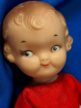 Vintage Campbell Kid Soup Doll Rubber 8 