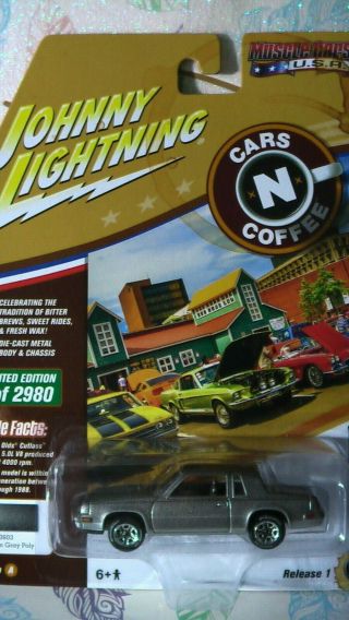 Johnny Lightning 1/64 Muscle Cars U.  S.  A Cars N Coffee 1984 Olds Cutlass