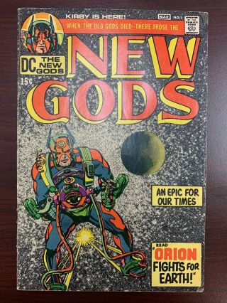 Gods 1 - 1st Appearance Of Orion Signed By Jack Kirby Dc Comics Rare