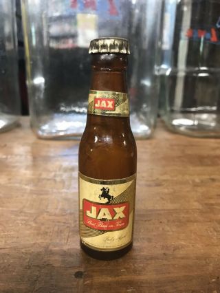 Vintage Jax Miniture Beer Bottle Not Budweiser Coors Valley Forge Blatz Pabst