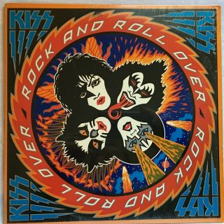 Kiss Rock And Roll Over 1976 Casablanca Lp Nblp 7037 Shrink Nm - Sticker
