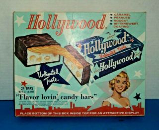 Vintage Hollywood Candy Bars Box 1950 