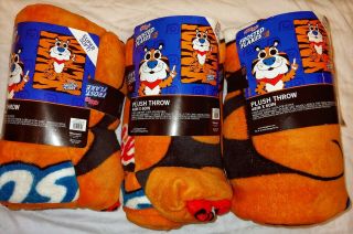 3 Funko Pop Loungefly Tony The Tiger 48 " X60 " Frosted Flakes Plush Throw Blanket