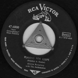 Elvis Presley Playing For Keeps / Too Much Us Army 45