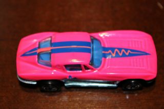 Hot Wheels Corvette Split Window ' 63 Pink/BW Highway Frenzy Set 1990 Cal Custom 5