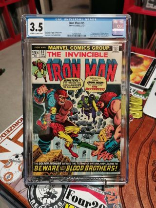 Iron Man 55 Cgc 3.  5 Thanos Drax