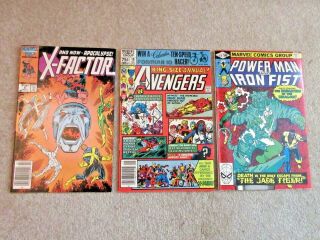 Marvel Avengers Annual 10 1st Rogue,  X - Factor 6 1st Apocalypse,  Power Man 66