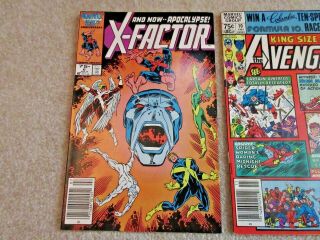 Marvel Avengers Annual 10 1st Rogue,  X - Factor 6 1st Apocalypse,  Power Man 66 2