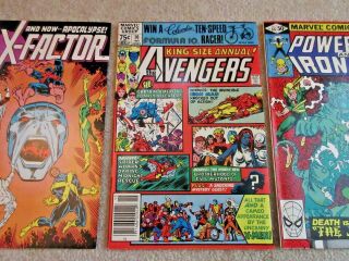 Marvel Avengers Annual 10 1st Rogue,  X - Factor 6 1st Apocalypse,  Power Man 66 3
