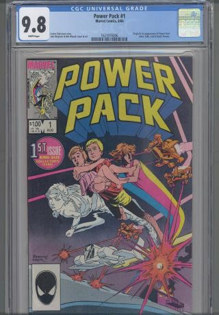 Power Pack 1 Cgc 9.  8 1985 Marvel: Origin And 1st App Power Pack: Frame