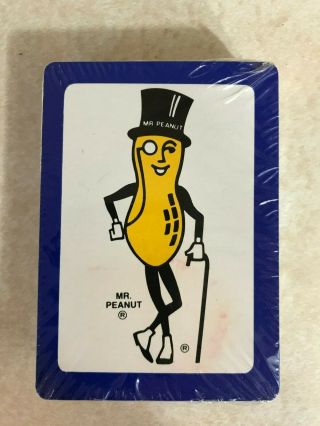 Vintage Mr.  Peanut (r) Deck Of Playing Cards Liberty Crusader
