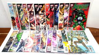 61 - 84 (476 - 499) Avengers Marvel Comic Book Set Of 24 - Vf/nm (cbset - 370)
