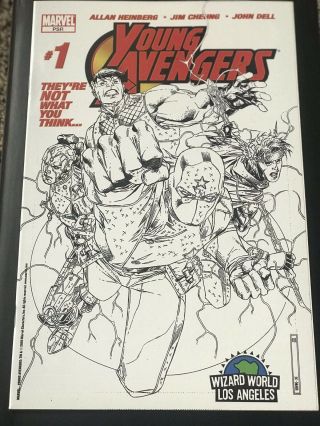 Young Avengers 1 - WWLA Sketch Variant 1st Kate Bishop NM/VF 4