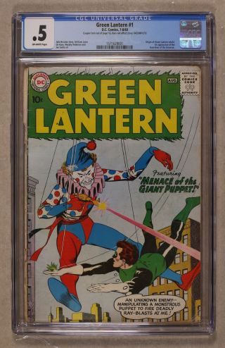 Green Lantern (1st Series Dc) 1 1960 Cgc 0.  5 1571629001