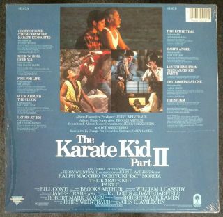 The Karate Kid Part II OST 1986 USA LP w/ HYPE STICKER Soundtrack 2