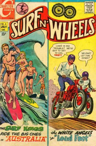 Surf N’ Wheels 5 Vg; Charlton | Low Grade Comic - Save On - Details In