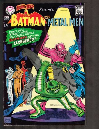Brave And The Bold 74 1967 Batman And Metal Men (6.  0) Wh