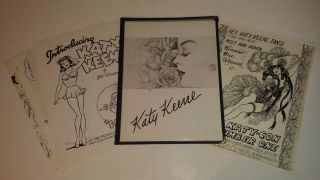 Katy Keene 1980 Katy - Con 1 Souvenir Folder Signed Bill Woggon Ltd.  54 /75 Rare