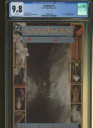 Sandman 1 Cgc 9.  8 | Vertigo 1989 | 1st Morpheus.