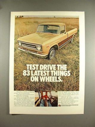 1969 International Harvester Pickup Truck Ad - Test Drive