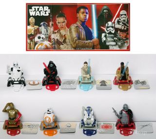 2star Wars Kinder Joy 2019 Se760 - Se767a Complete Set,  8 Bpz From Russia