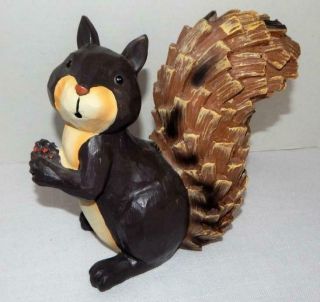 Large Autumn Radiance Wood Carved 9 " Squirrel Figure