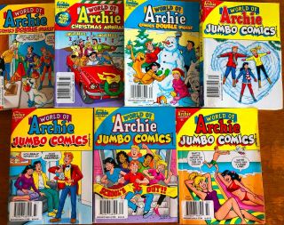7 World Of Archie Comic Double & Jumbo Digest 72 - 80 Betty Veronica Jughead
